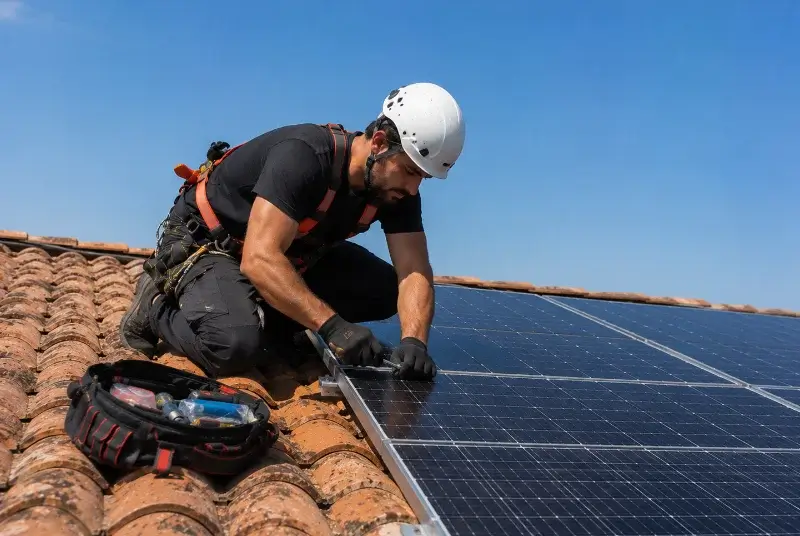 Maintenance et monitoring de panneaux solaires à Eyne
