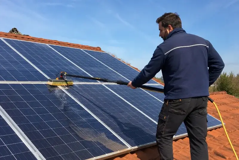 Nettoyage et entretien de panneaux solaires à Eyne
